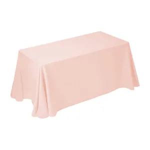 Скатерть персиковая, ПЛОТНАЯ (прямоугольная, 330*240см)