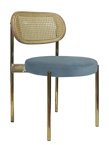 Стул Modern Gold, Natural Rotango + Something blue - Фото основное 1