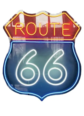 Неоновая надпись Route 66 - Фото основное 1