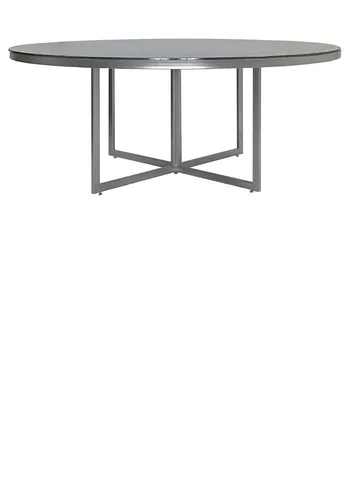 Стол Corners круглый, зеркальный + перекрас металла в любой цвет - Фото основное 1