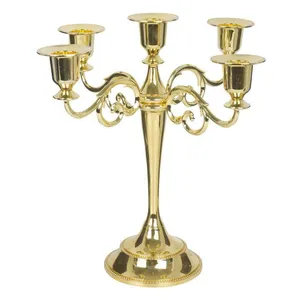Канделябр 5 рожков "Классика" золото