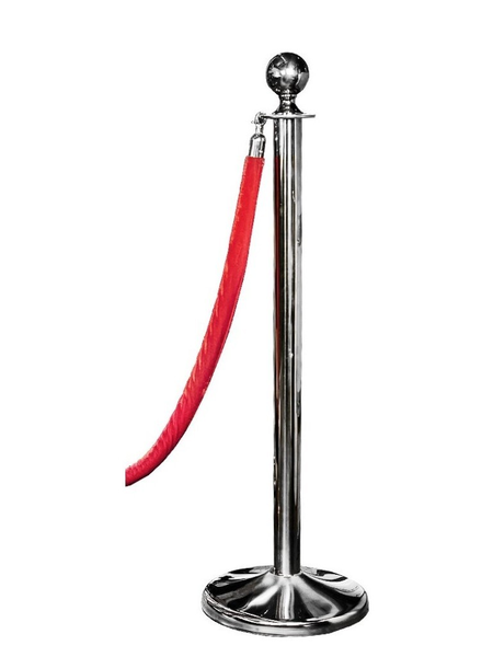 Стойка с канатом " Slim" серебро - Фото основное 1