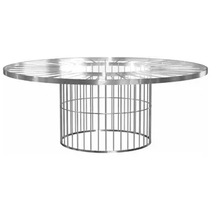 Стол «Ferrari» серебро 180 см