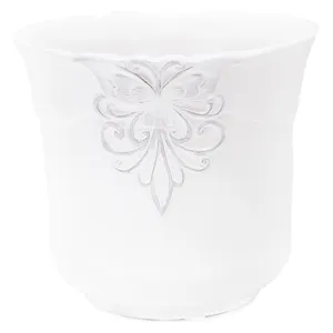 Кашпо белое "Версаль"