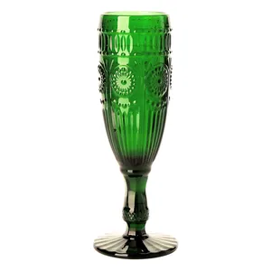 Бокал для шампанского "Belle" изумрудный