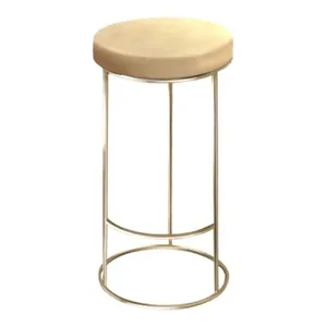 Барный стул золото-бежевый