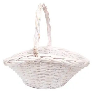 Корзина белая для лепестков роз, большая