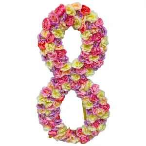 Цифра 8 из цветов