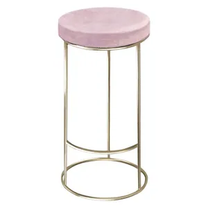 Барный стул золото-розовый