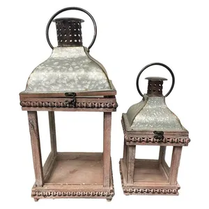 Набор из 2 фонарей серых