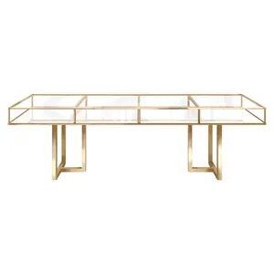 Стол "Loft Gold" прямоугольный, золото