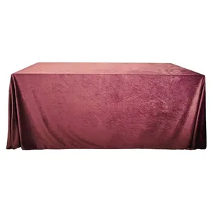 Скатерть бархат бурая прямоугольная