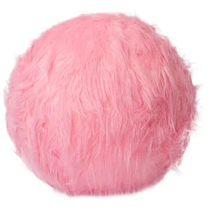 Шар из меха розовый 50 см