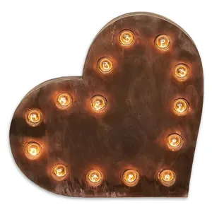 Сердце с лампочками