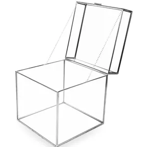 Коробка серебро для конвертов на свадьбу