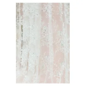 Гипюр с бисером