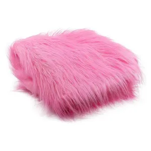 Наволочка меховая розовая