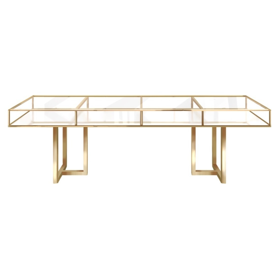 Стол "Loft Gold" прямоугольный, золото - Фото основное 1