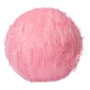 Шар из меха розовый 30см