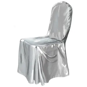 Чехлы на стулья серебро