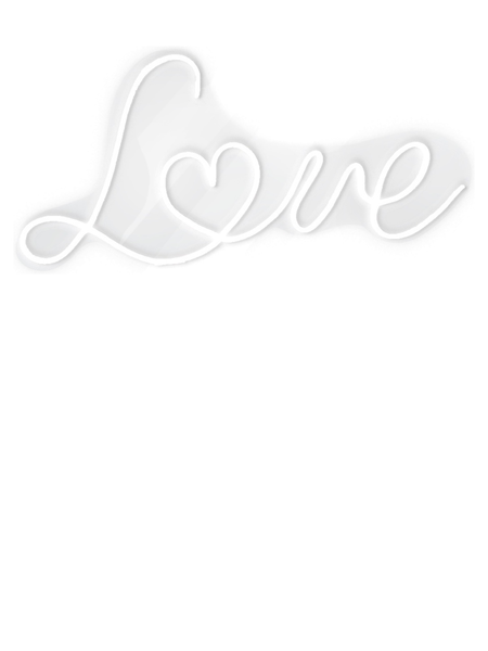 Неоновая вывеска "Love" - Фото основное 1