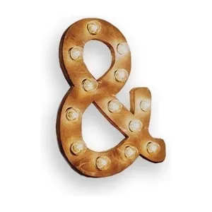 Буква & с лампочками