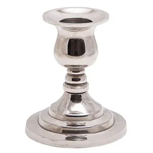 Подсвечник низкий серебро