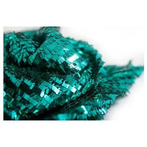 Ткань изумрудные пайетки
