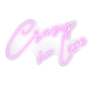 Неоновая вывеска "Crazy in love" - Фото 1