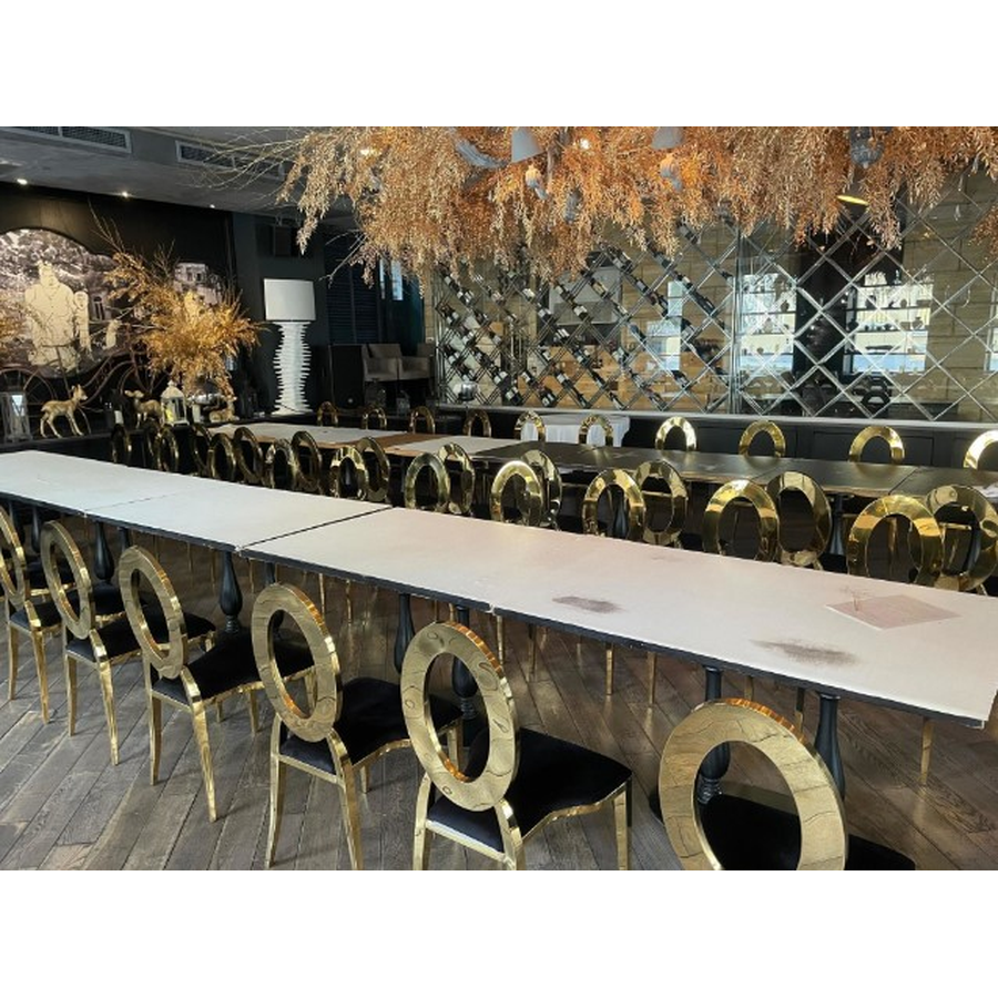 Стул «Element» золото, черный бархат - Фото миниатюра 4